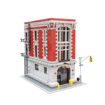 Архитектура с видом на улицу Штаб-квартира пожарной части 4695ШТ Совместим с 75827 модульными строительными блоками, кирпичными игрушками, подарочным набором для детей