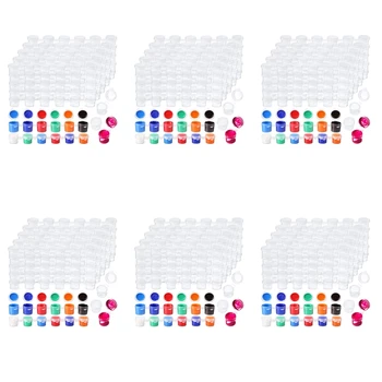 600 полосок, 3600 горшочков, пустые полоски для краски, стаканчик для краски, Прозрачные пластиковые контейнеры для хранения, принадлежности для рисования (3 Мл / 0,1 унции)