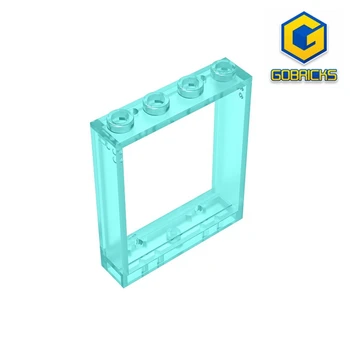 Окно Gobricks GDS-765 FRAME 1X4X4 - 1x4x4 совместимо с Техническими Строительными блоками lego 6154 для детей 