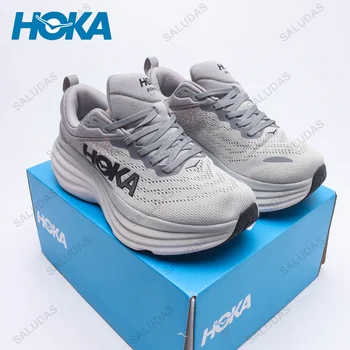 Мужские кроссовки HOKA Bondi 8, легкие амортизирующие кроссовки для бега на открытом воздухе, кроссовки для марафона, эластичная женская повседневная обувь