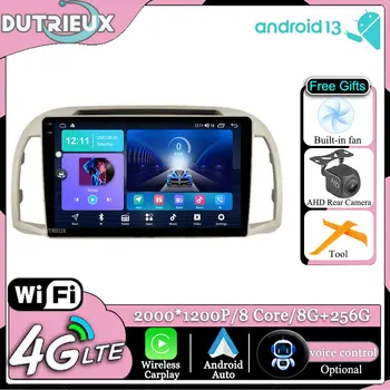 Android 13 для Nissan March Micra K12 2002-2010 Carplay, автомобильный радиоприемник, экран мультимедийного монитора, видеоплеер, навигация, стерео, GPS