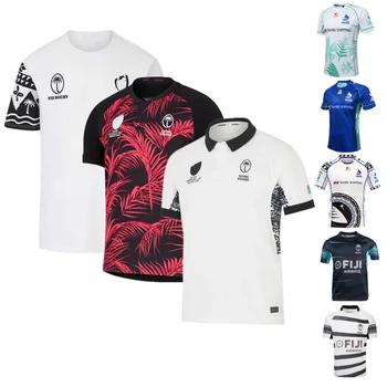 Футболка для регби Фиджи 2023 2024 FIJIAN DRUA home away rugby shirt футболка для регби Фиджи 7s с Пользовательским Названием и номером