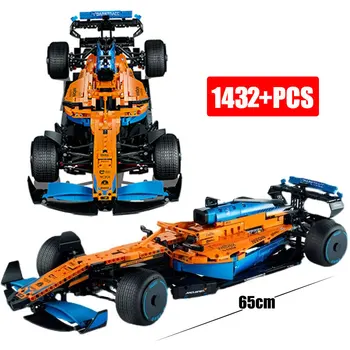 НОВИНКА НА СКЛАДЕ, технически Совместимая 42141 Модель гоночного автомобиля McLaren Formula 1, строительный блок, городской автомобиль, кирпичи, игрушки для детей