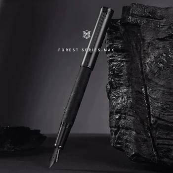 Авторучка HONGDIAN 1860 Black Forest EF0.4mm / F0.5mm / M0.7mm С наконечниками в стиле Ретро Из Китайского Узла, Титановая Черная Ручка Для письма, Канцелярские принадлежности