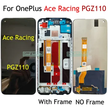 Оригинальный черный 6,59 дюйма для OnePlus Ace Racing Ace Race Speed PGZ110 ЖК-дисплей с сенсорным экраном и цифровым преобразователем в сборе/с рамкой