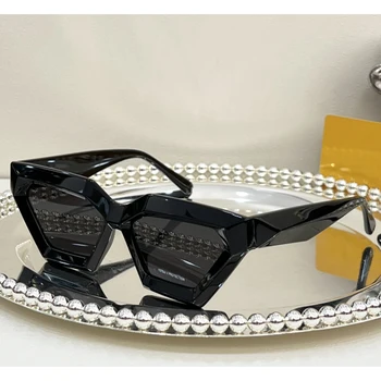 Оригинальный дизайн, высокое качество, модные крутые черные солнцезащитные очки с бриллиантами для женщин, Уксусное волокно Z1748, красные очки для вечеринок для мужчин
