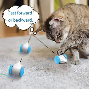Электронные интерактивные игрушки для кошек, игрушки для кошек в помещении, имитирующая мышь, Светодиодная игровая игрушка, охота на крысиный мяч с котятами, кошки Smar Q4Y6
