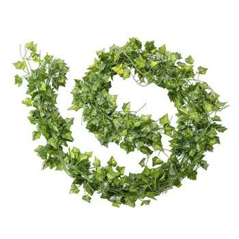 Искусственная гирлянда - набор из 5 искусственных зеленых растений плюща для праздничной вечеринки