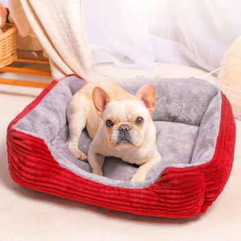 Мягкий диван-кровать для домашних собак, зимнее теплое мягкое гнездышко, корзины для щенков, коврик, питомник для больших, средних, маленьких собак, кошек, принадлежности для домашних животных