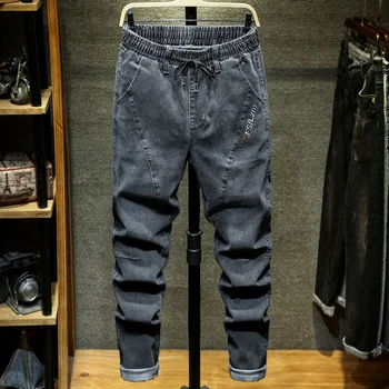9XL 10XL Плюс Размер, новые Летние Высококачественные мужские мешковатые рваные однотонные брюки-карго, мужская повседневная джинсовая мода, мужские Длинные джинсовые брюки