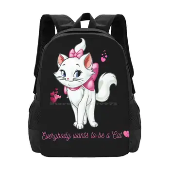 Кошка Мари-Все хотят быть Кошками, Школьные Сумки Для девочек-подростков, Дорожные сумки для ноутбуков, Аристократки, Котята Мари