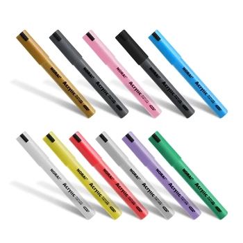 Акриловые ручки для рисования Кисточки с разноцветным маркером для рисования на различных поверхностях Ручки для поделок своими руками