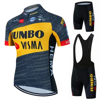 Комплект велосипедной майки Jumbo Visma Team 2024 с коротким рукавом, Бельгия, Словения, Одежда, рубашки для шоссейных велосипедов, Костюм, велосипедные Нагрудники, шорты
