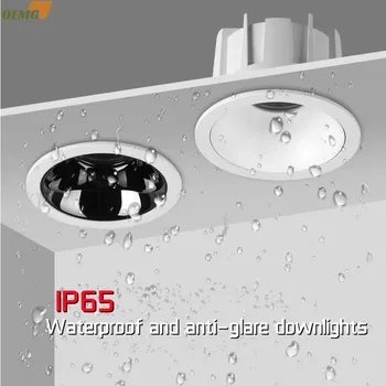 водонепроницаемый прожектор ip65 LED встроенный в гостиничную ванную комнату влагостойкий и противотуманный светильник 9W12W15W18W20W30W Бытовая кухня