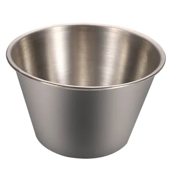 Чашка из нержавеющей стали, одинарная круглая тарелка, чашка для соевого масла, приправа для соуса, Сервировочная чашка, кухонные инструменты, набор для обеденного стола на улице