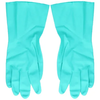 Нитриловые перчатки Высокоэффективные бытовые перчатки с противоскользящей складывающейся флокированной подкладкой, портативные для кухни, для дома, для ресторана