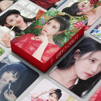55 шт./компл. Kpop IU Lomo Cards Высококачественная HD Фотокарточка для фанатов коллекции LILAC Lee Ji Eun Fashion Cute Fans Gift ITZY Aespa