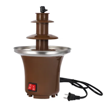 Электрическая мини-машина для приготовления шоколадного фондю с 3-уровневым популярным шоколадным фонтаном
