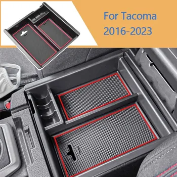 Органайзер на центральной консоли, совместимый с Toyota Tacoma 2016 2017 2018 2019 2020 2021 2022 2023, ящик для хранения подлокотников, вставной лоток