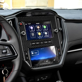 Для Subaru WRX/WRX STI 2022 2023 Настоящее Углеродное Волокно Автомобиля Центральное Управление Навигационная Рамка Панель Наклейка LHD Отделка Автоаксессуары