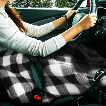 Автомобильное электрическое одеяло 12 В, устанавливаемое в автомобиле Электрическое одеяло с регулируемой температурой, портативное одеяло с автоматическим подогревом