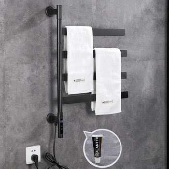 Электрический полотенцесушитель OXG для ванной комнаты, полка для полотенец, сушилка для полотенец, полка с поворотным цифровым дисплеем