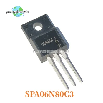 Новый пакет SPA06N80C3 06N80C3 TO-220F с пластиковым корпусом N-канального МОП-транзистора 800V 6A MOS