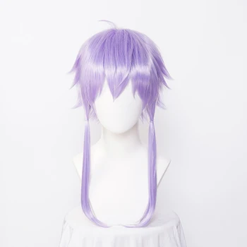 Y2K Kawaii Синтетический костюм Юзуки Юкари для косплея, Парики, светло-фиолетовые волосы, Термостойкое Волокно со свободной Шапочкой для парика