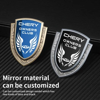 Для CHERY 3D Металлическая автомобильная наклейка, Креативное украшение кузова, Боковая наклейка, значок на окне, Логотип для крепления автозапчастей