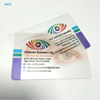 Изготовленная на заказ печать ПВХ пластиковая прозрачная rfid nfc пустая прозрачная визитная карточка
