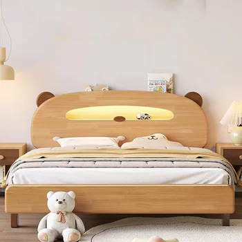 Детские кровати из массива дерева Корейский пол Многофункциональная Индивидуальная Переносная кровать для мальчиков Cama Gigante Мебель для спальни MQ50CB