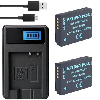 Аккумулятор + Зарядное устройство для Panasonic DMWBCG10, DMW-BCG10, DMW-BCG10E, DMW-BCG10PP Литий-ионная Аккумуляторная батарея