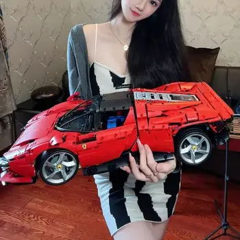 Технические Ferraried Daytona Sp3 42143 Модель Суперкара Строительные Блоки Кирпичи Игрушки для Мальчиков И Девочек Подарок на День Рождения