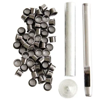 Набор Инструментов для Пробивки отверстий с 50 Проушинами из Оружейного Металла Толщиной 6 мм для Самодельных Ножен Kydex Kydex Eyelet