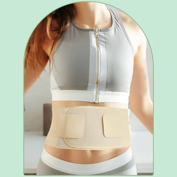 Бандаж для спины для облегчения боли в пояснице при грыже межпозвоночного диска Пояс для поддержки спины для женщин и мужчин Дышащий бандаж для поясницы