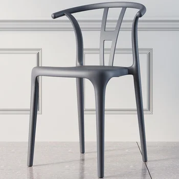 Пластиковые обеденные стулья Nordic Для акцентной кухни Эргономичные обеденные стулья на открытом воздухе для гостиной Современная мебель для дома Cadeiras SR50DC