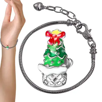 Набор для изготовления рождественских бусин и браслетов для начинающих, украшения для ожерелья и браслета на лодыжке, изготовление своими руками