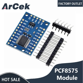 PCF8575 Модуль расширения порта ввода-вывода, плата расширения DC 2,5-5,5 В, управление связью I2C, 16 портов ввода-вывода для Arduino