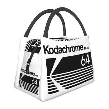 Сменные Ланч-боксы с логотипом Kodak Kodachrome Термоохладитель для фотографа Сумка для ланча с изоляцией для еды Дорожный Рабочий Контейнер Pinic