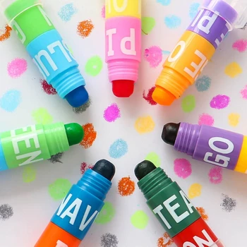 6 цветов для креативной строчки сплошной маркер-хайлайтер, флуоресцентная ручка для граффити в стиле ретро