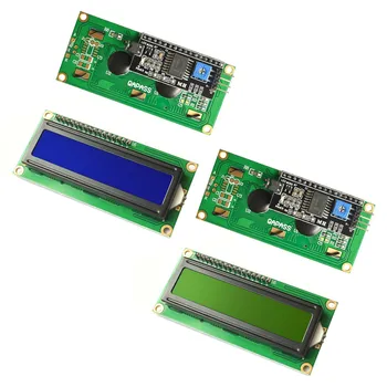 ForArduino LCD1602 1602LCDМодуль Синий Желтый Зеленый Экран 16x2 Символьный ЖК-дисплей ForUNO r3 mega256 PCF8574T IIC Интерфейс 5V