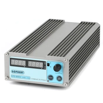 Мини Регулируемый Цифровой Источник питания постоянного тока CPS-6005II 60V 5A OVP/OCP/OTP Высокой мощности Компактный Источник питания 110V/220V EU/AU/US Plug