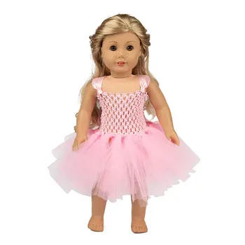 Одежда для американских кукол, платье принцессы, школьная форма, юбка королевы с единорогом, игрушки для новорожденных, 18-дюймовая кукла для девочек, подарок f41