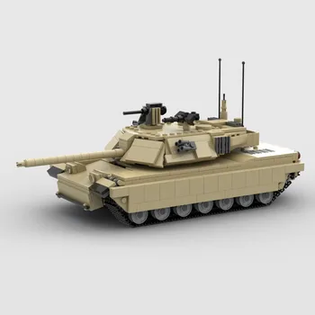 НОВЫЕ 881 шт. Военные MOC Второй мировой войны, американская модель основного боевого танка M1 Abrams, креативные идеи, высокотехнологичная детская игрушка в подарок, Блоки бронированных автомобилей
