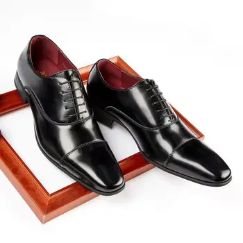 Мужская Официальная обувь 2023, Летние туфли для смокинга, мужская Мода, Высококачественная Кожа, Деловые Оригинальные Офисные свадебные Модельные туфли