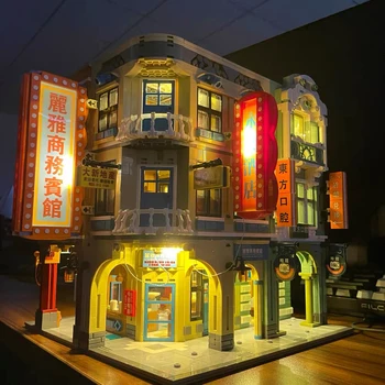 SEMBO Street View Hong Kong Arcade Building Block Креативный Эксперт Аркадные Кирпичи Модель Игрушки Для Детей Подарки На День Рождения MOC 601142C