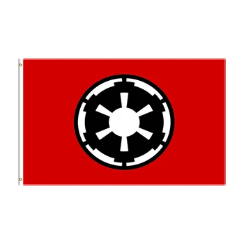 Флаг Галактической империи размером 3x5 футов, напечатанный из полиэстера для декора, баннер с флагом ft