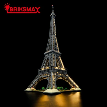 Комплект светодиодной подсветки BriksMax для 10307, набор строительных блоков Эйфелевой башни (не включает модель) Игрушки для детей