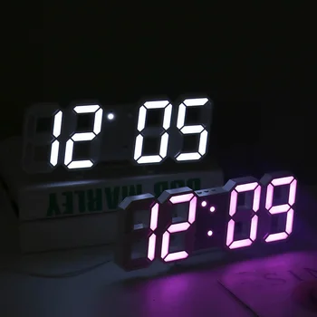 Настенные часы Nordic Digital Alarm Clocks Подвесные часы с функцией повтора Настольные часы Календарь Термометр Электронные часы Цифровые часы