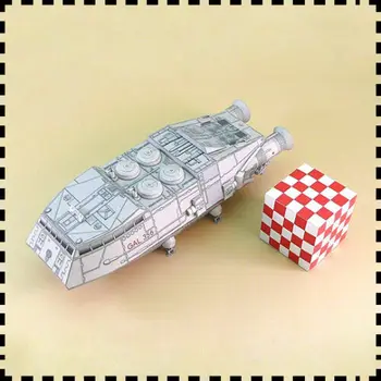Звездный крейсер Галактика Колониальный Шаттл Набор бумажных моделей ручной работы в масштабе 1: 120